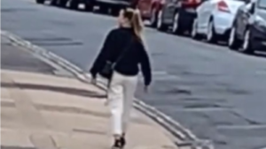 Woman Frozen In Street Tiktok Video